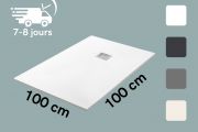 Receveur de douche sur mesure 100x100 cm resine TECNIK