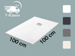 Receveur de douche sur mesure 100x100 cm resine TECNIK