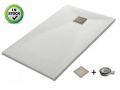 Receveur de douche recoupable resine extra-plat EVEREST Blanc