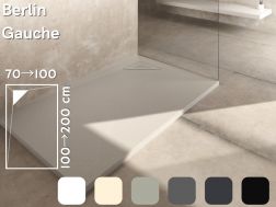 Receveur de douche, évacuation angle gauche - BERLIN GAUCHE 120