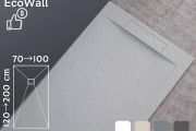 Receveur de douche recoupable evacuation discrete - EcoWall