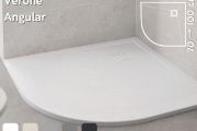Receveur de douche quart de rond 100x100 cm VERONE ANGULAR 