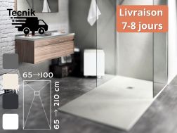 Receveur de douche sur mesure resine extra plat anti-derapant - TECNIK