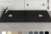 Receveur de douche double evacuation - ARCHITEK DOUBLE DRAIN
