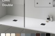 Receveur de douche double evacuation - LIMIT DOUBLE