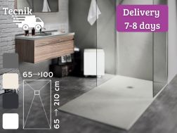 Specialfremstillet ekstra flad brusebakke i resin TECNIK