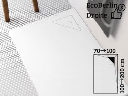  Receveur de douche, bonde a gauche ECO BERLIN DROITE BLANC