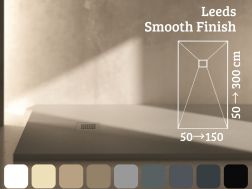 Brodzik 190 cm gÅ‚adkie wykoÅ„czenie - LEEDS