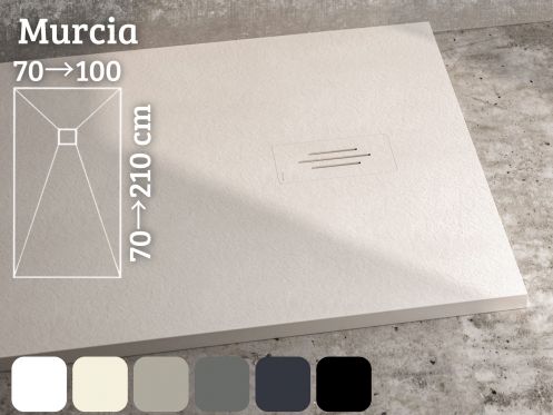 Receveur de douche italienne, �vacuation discrete - MURCIA