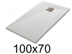 Receveur de douche 100x70 cm résine extra-plat – TECNIK