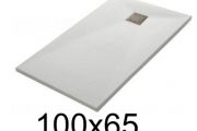 Shower tray 100x65 cm extra-flat resin TECNIK