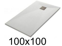 Receveur de douche 100x100 cm résine extra-plat – TECNIK