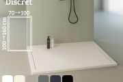Brodzik, elegancki design - DISCRET SLATE