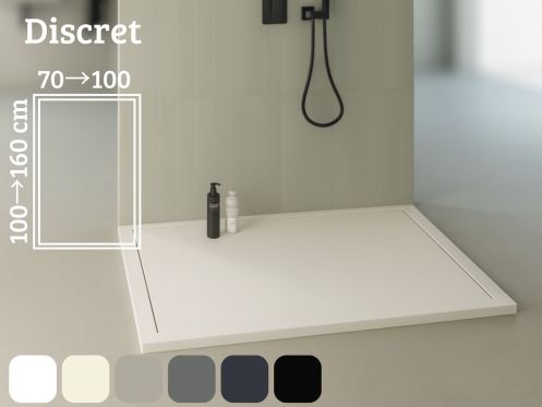 Receveur de douche italienne, design epure - DISCRET SLATE