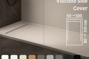 Receveur douche, caniveau, résine Acrystone® - VULCANO SIDE COVER 180
