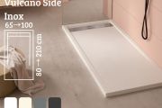 Brodzik, rynna, Å¼ywica AcrystoneÂ® - VULCANO SIDE INOX 210
