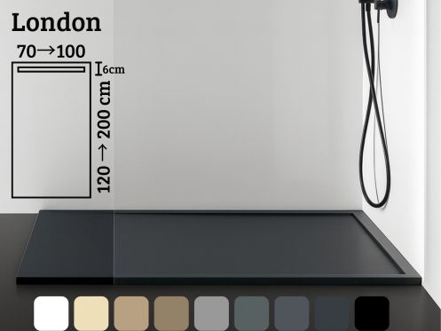 Receveur douche, caniveau design trs fin - LONDON 150