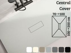 Douchebak, afvoer centraal - CENTRAL COVER