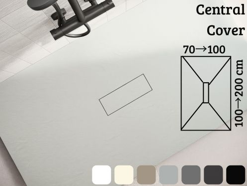 Brodzik, odpływ centralny - CENTRAL COVER