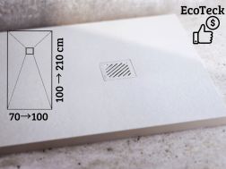 Extra platte hars knipbare douchebak EcoTECK