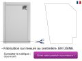 Receveur de douche d'angle 110x110 cm - CORIAN ® CORNER DROITE