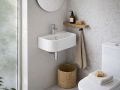 Lavabo mural ou à poser 44,5 cm blanc brillant KOROPI