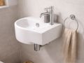 Keramische Wandwastafel 40,5 cm Hoogglans Wit ITEA RIGHT