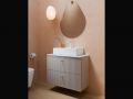 Vasque suspendue 55 cm blanc brillant rectangulaire VASILIKA