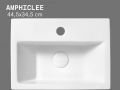 Lave-mains mural / à poser 44,5 cm blanc brillant AMPHICLEE