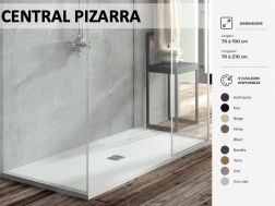 Receveur de douche, avec evacuation centrale - CENTRAL PIZARRA