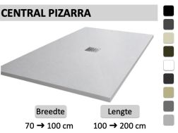 Douchebak, met centrale afvoer - CENTRAL PIZARRA