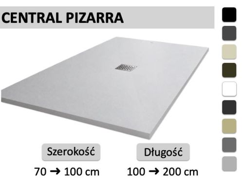 Brodzik prysznicowy na wymiar z centralnym odplywem - BRISTOL CENTRAL