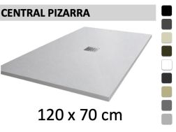 Brodzik prysznicowy 120x70 centralny odplyw - PIZARRA