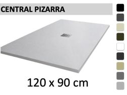 Receveur de douche 120x90 cm bonde centrale - PIZARRA