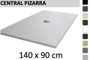 Receveur de douche 140x90 cm bonde centrale - PIZARRA 
