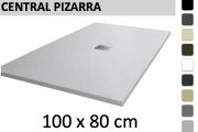 Receveur de douche 80x100 cm bonde centrale - PIZARRA