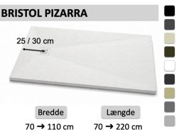 Brusebakke, skræddersyet, i mineralsk harpiks - BRISTOL
