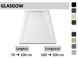 Receveur de douche avec caniveau design mural - GLASGOW
