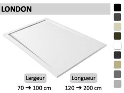 Receveur douche, caniveau design tres fin - LONDON