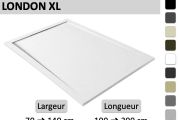 Receveur de douche, grande dimension, caniveau - LONDON XL