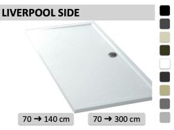 Brodzik prysznicowy, ewakuacja boczna - LIVERPOOL SIDE