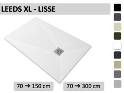 Receveur douche, sur mesure, finition lisse - LEEDS