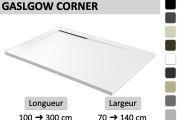 Receveur douche, bonde evacuation en angle - GLASGOW CORNER