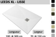 Receveur de douche XXL sur mesure finition lisse - LEEDS