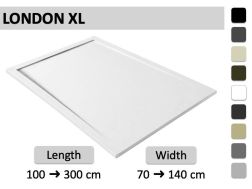 XXL brusekar med ultra tyndt design aflob - LONDON XL