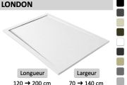 Brodzik prysznicowy z ultra cienkim designerskim odplywem liniowym - LONDON