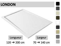 Receveur de douche avec caniveau design très fin - LONDON