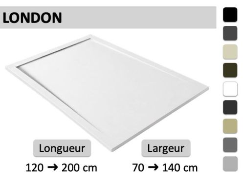 Receveur de douche avec caniveau design très fin - LONDON