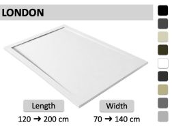 Brodzik prysznicowy z ultra cienkim designerskim odplywem liniowym - LONDON