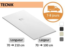 Receveur de douche sur mesure resine extra plat TECNIK